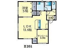 ファーストストーリー2 1LDKの間取図画像