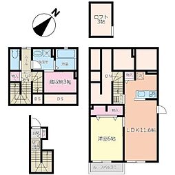 TMグレイス 1SLDKの間取図画像
