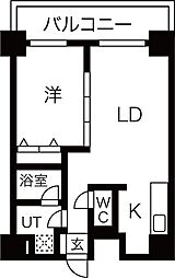 アーバンポイント高崎 1LDKの間取図画像