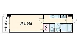 ナイスマンション九品寺 ワンルームの間取図画像