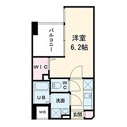 JMFレジデンス海老江 1Kの間取図画像