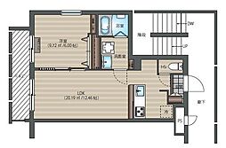 コンタシオンV 1LDKの間取図画像