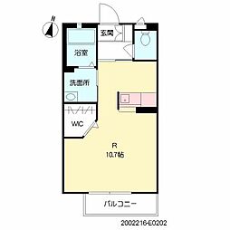 アパート ワンルームの間取図画像