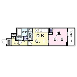 エイレーネ 1DKの間取図画像