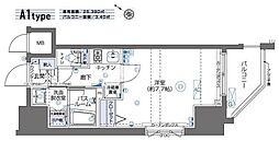 ZOOM川崎セカンド 1Kの間取図画像
