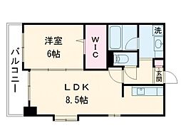 ナイスマンションST九品寺 1LDKの間取図画像