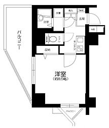 アーバイルトルム町田 1Kの間取図画像