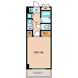 サンモール 1Kの間取図画像
