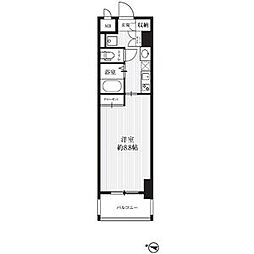 HF久屋大通レジデンス 1Kの間取図画像