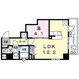 ローヤルマンション 1LDKの間取図画像