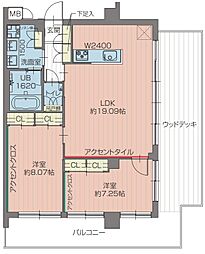 プレジオ北綾瀬ASIAN 2LDKの間取図画像