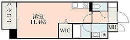 グラーヴェ水前寺 ワンルームの間取図画像