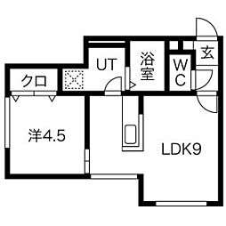 間取図画像 1LDK