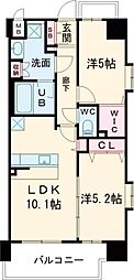 スプランディッド新金岡 2LDKの間取図画像