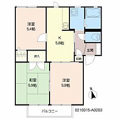 物件の間取り
