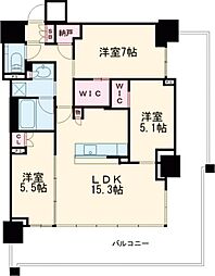 ベイシティタワーズ神戸WEST 3SLDKの間取図画像
