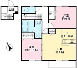 BE-9・A 2LDKの間取図画像