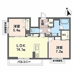 物件の間取り