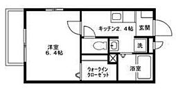 ソレジオBX 1Kの間取図画像