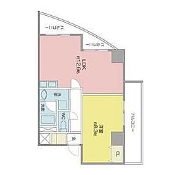 ベレーサ築地口ステーションタワー 1LDKの間取図画像