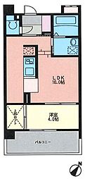 KDX清水レジデンス 2LDKの間取図画像