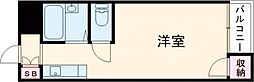 センチュリーアート21 ワンルームの間取図画像