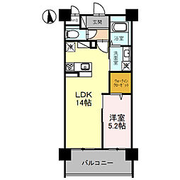 パルティール 1LDKの間取図画像