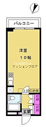 ラークヒルズ湘南 ワンルームの間取図画像