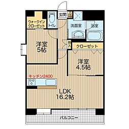 CloudNine 2LDKの間取図画像
