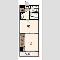 エグゼ綾部 2Kの間取図画像