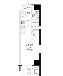 レジデンシャルヒルズ香椎駅前 ワンルームの間取図画像
