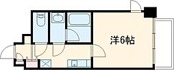 クオーレ三宮弐番館 1Kの間取図画像