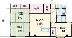 メッシーナ平成 3LDKの間取図画像