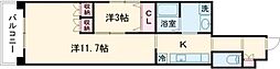 ピエス白山 2Kの間取図画像