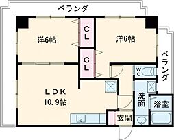 ルメルシエ 2LDKの間取図画像
