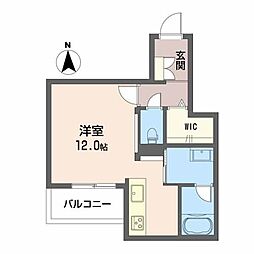 Shamaison新町T.H ワンルームの間取図画像