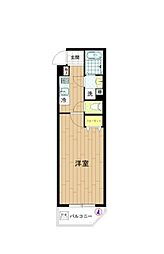 アリーチェ中野富士見町 1Kの間取図画像