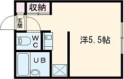 M'sFlats 1Kの間取図画像