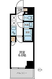 オーキッドレジデンス西川口 1Kの間取図画像