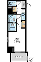 プライマル横濱平沼橋 1Kの間取図画像