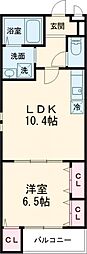 Casa Ciel 1LDKの間取図画像