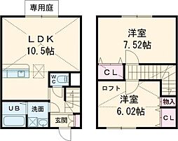 メゾネットひめじ別所 2LDKの間取図画像