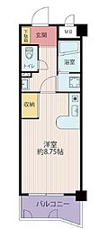 セレーノ稲野 ワンルームの間取図画像