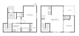 Plano Yaga 2LDKの間取図画像