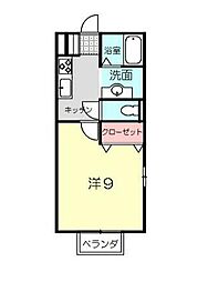すみれハイツ 1Kの間取図画像