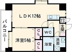 LANDTOWERK-1 1LDKの間取図画像