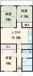 レイシーズ・カネガエ 3LDKの間取図画像