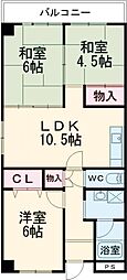 レイシーズ・カネガエ 3LDKの間取図画像