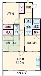 ロイヤルハイムK 3LDKの間取図画像