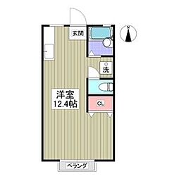 アパートメントハウス耀 ワンルームの間取図画像